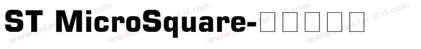 ST MicroSquare字体转换